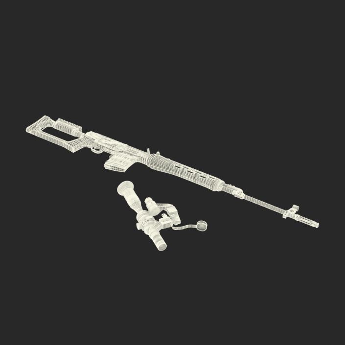 3D model Dragunov Sniper Rifle SVD