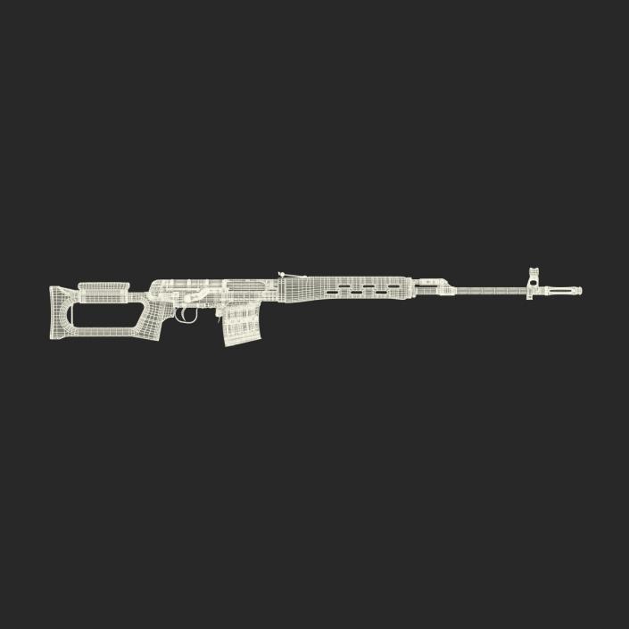 Dragunov Sniper Rifle SVD 2 3D