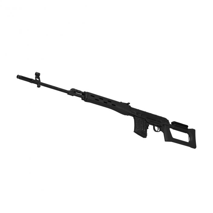 Dragunov Sniper Rifle SVD 2 3D