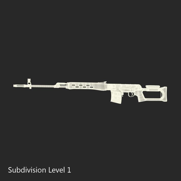 Dragunov Sniper Rifle SVD 2 3D