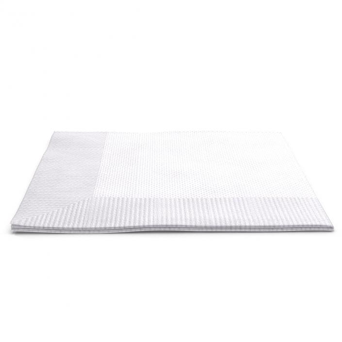 3D Beverage Napkin White