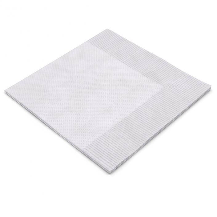 3D Beverage Napkin White