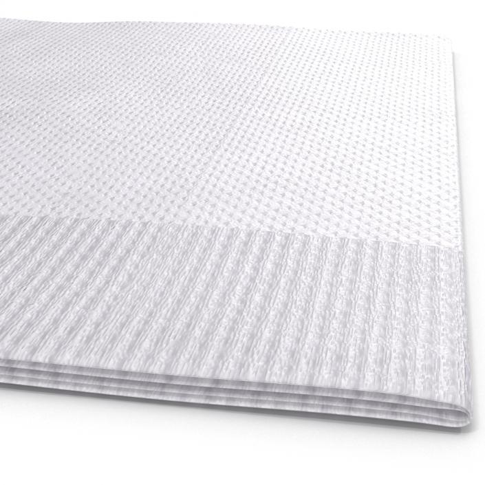 3D Beverage Napkin White