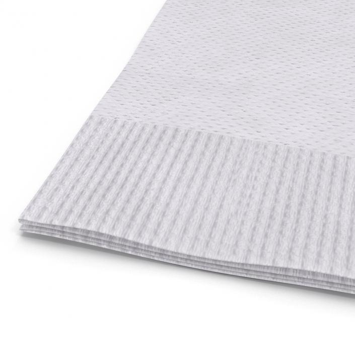 3D Beverage Napkin White