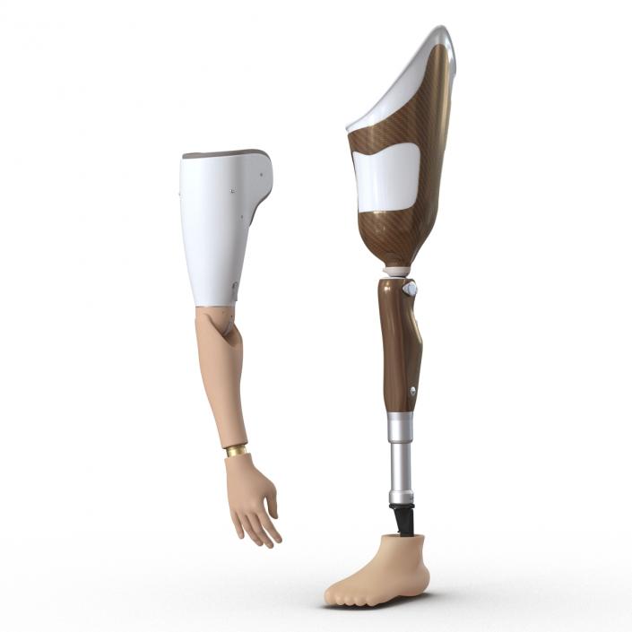 3D Prosthetic Leg and Arm Collection model