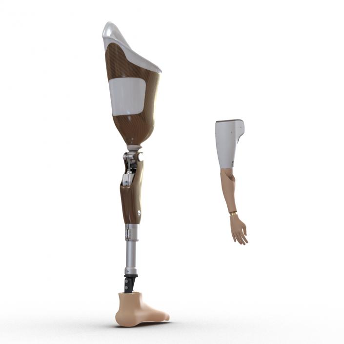 3D Prosthetic Leg and Arm Collection model