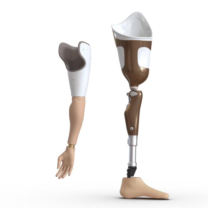 3D Prosthetic Leg and Arm Collection model