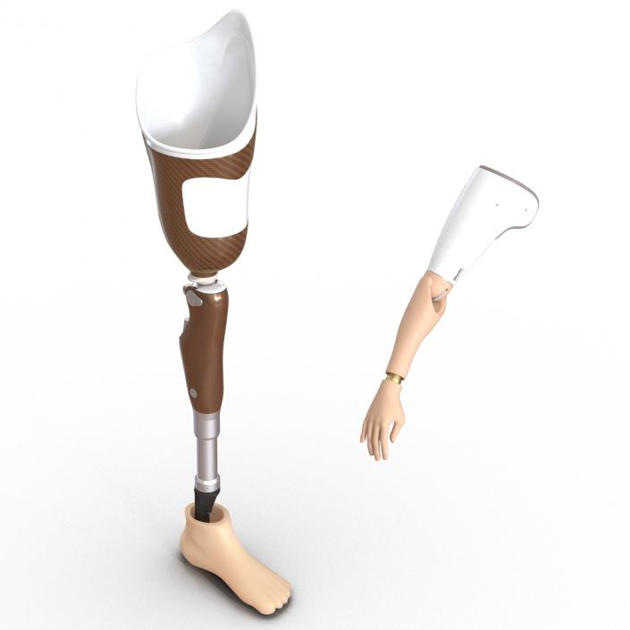 3D Prosthetic Leg and Arm Collection model