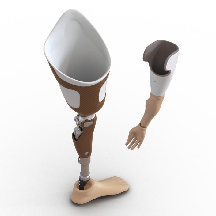 3D Prosthetic Leg and Arm Collection model