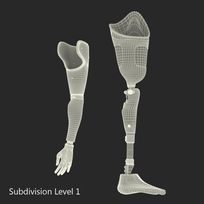 3D Prosthetic Leg and Arm Collection model