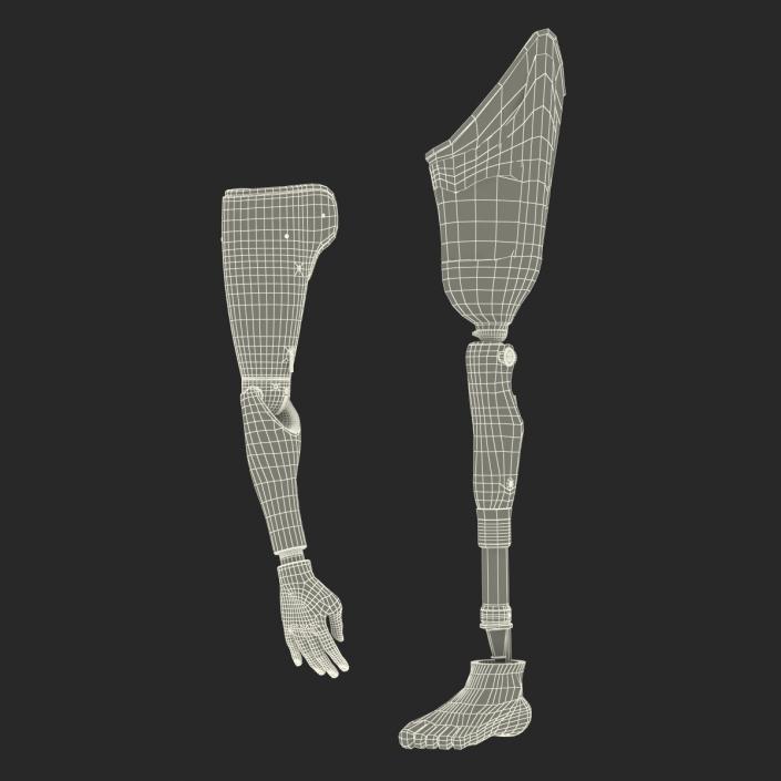 3D Prosthetic Leg and Arm Collection model