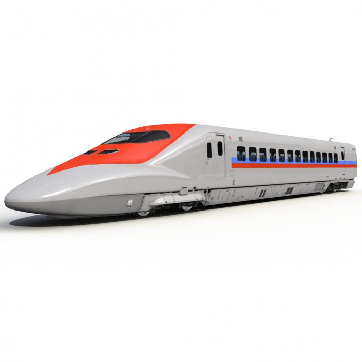 3D model Speed Train Locomotive Generic