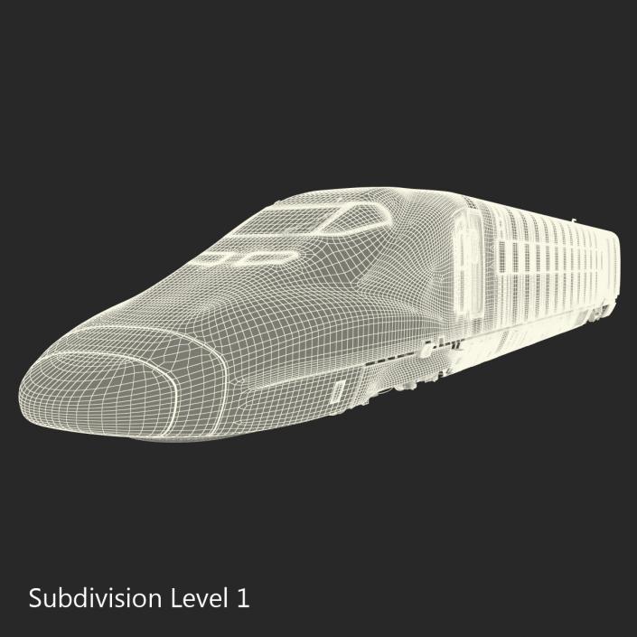 3D model Speed Train Locomotive Generic