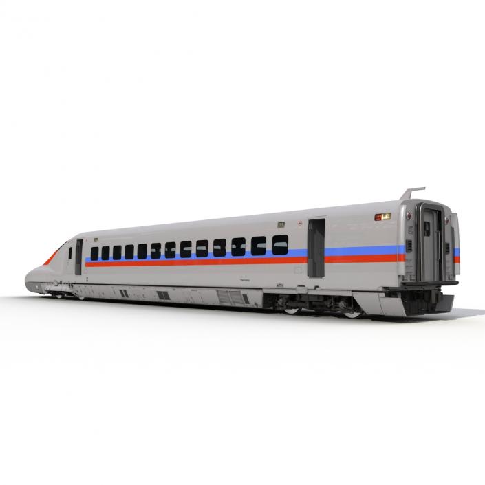 Speed Train Locomotive Generic Rigged 3D