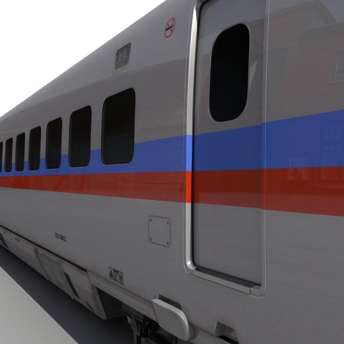 Speed Train Locomotive Generic Rigged 3D