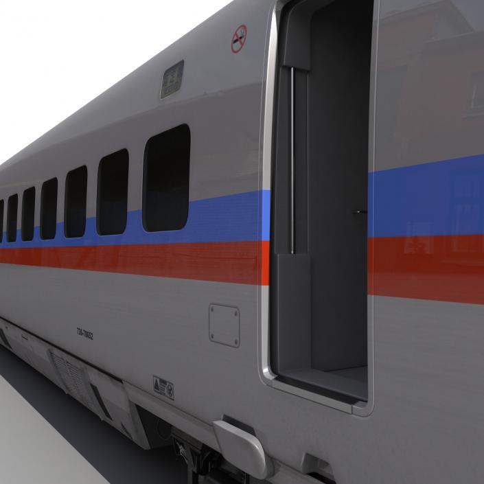 Speed Train Locomotive Generic Rigged 3D