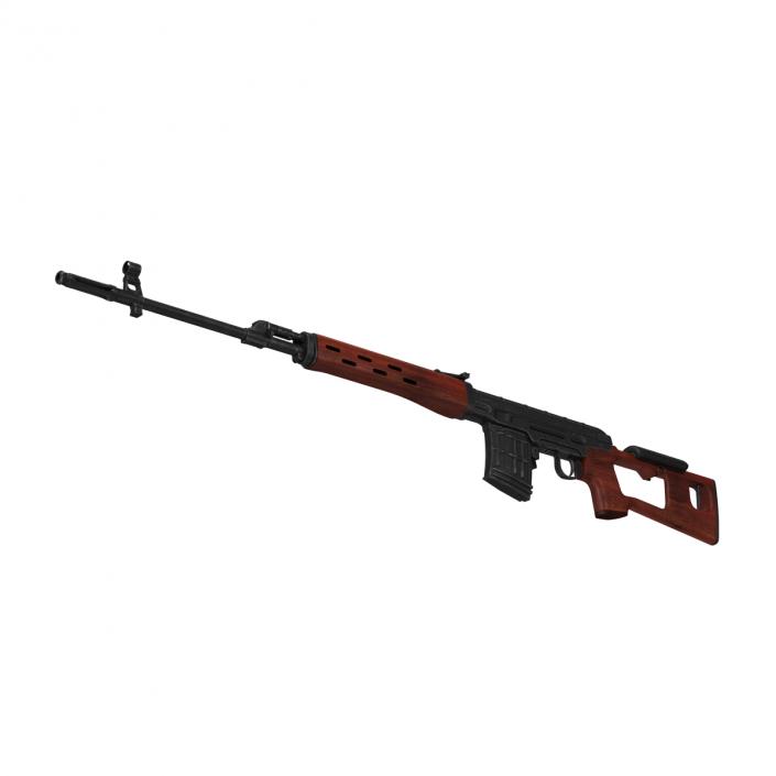 3D Russian SVD Rifle Wooden Handguard 2