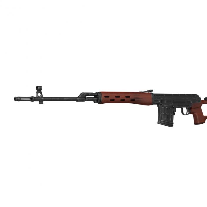 3D Russian SVD Rifle Wooden Handguard 2