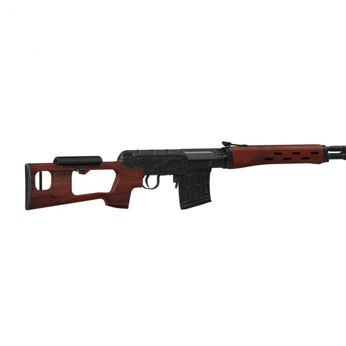 3D Russian SVD Rifle Wooden Handguard 2