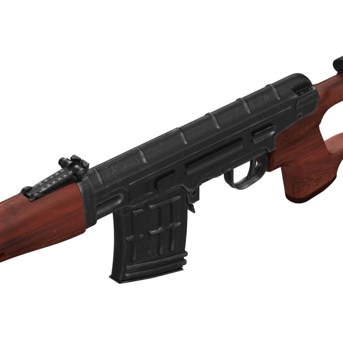 3D Russian SVD Rifle Wooden Handguard 2