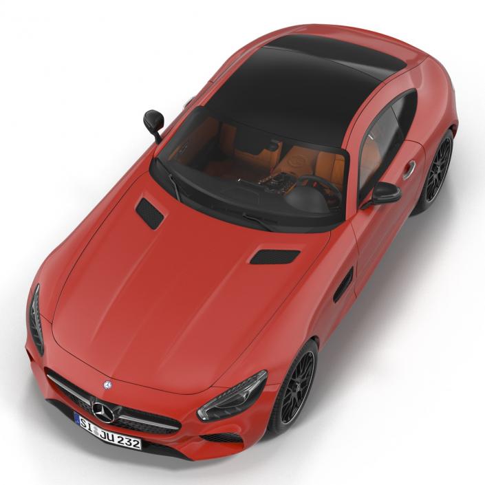 Mercedes Benz AMG GT 2016 Rigged 3D