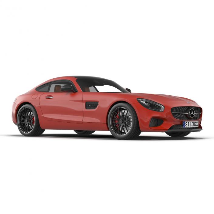 Mercedes Benz AMG GT 2016 Rigged 3D