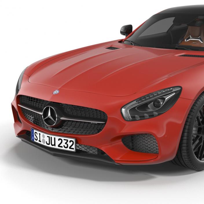 Mercedes Benz AMG GT 2016 Rigged 3D