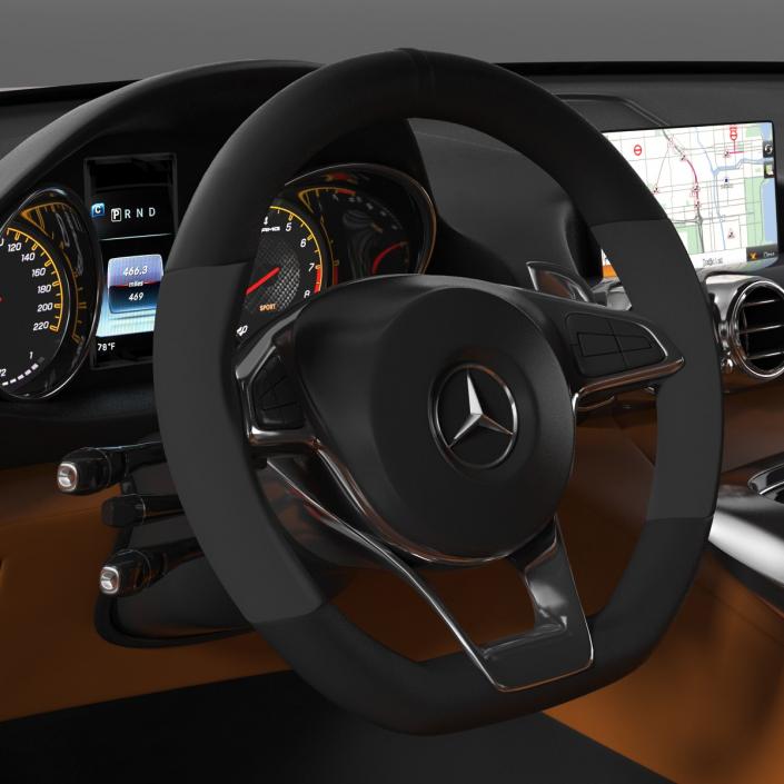 Mercedes Benz AMG GT 2016 Rigged 3D