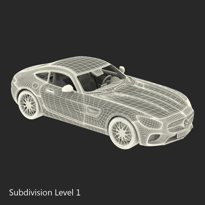 Mercedes Benz AMG GT 2016 Rigged 3D