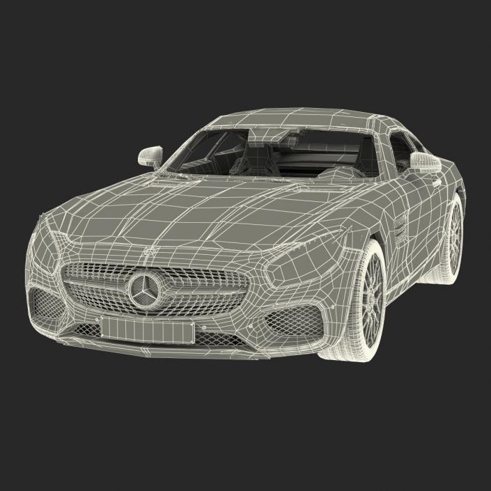 Mercedes Benz AMG GT 2016 Rigged 3D