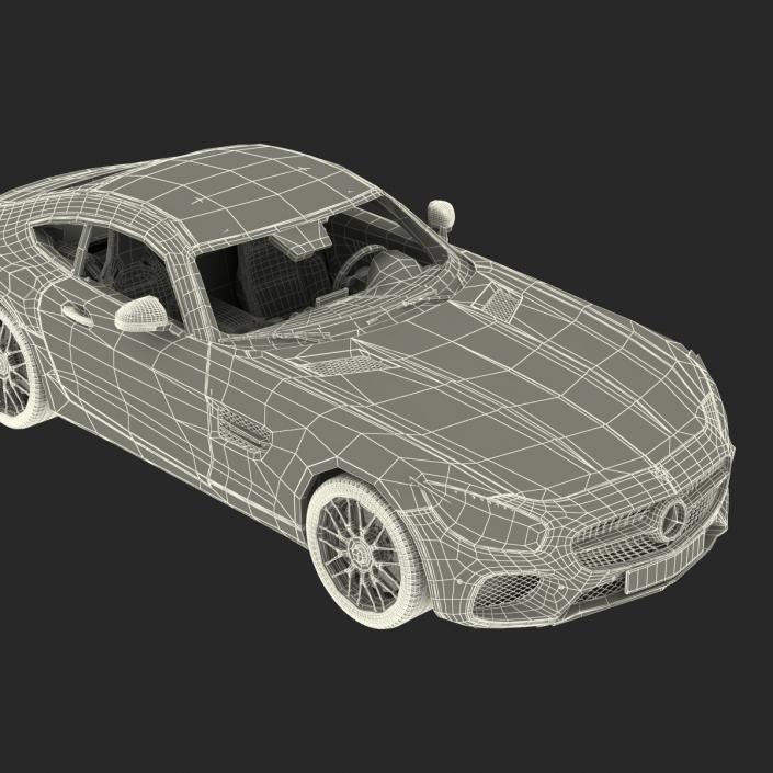 Mercedes Benz AMG GT 2016 Rigged 3D