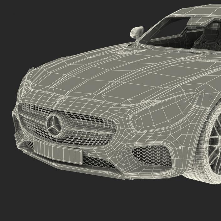 Mercedes Benz AMG GT 2016 Rigged 3D