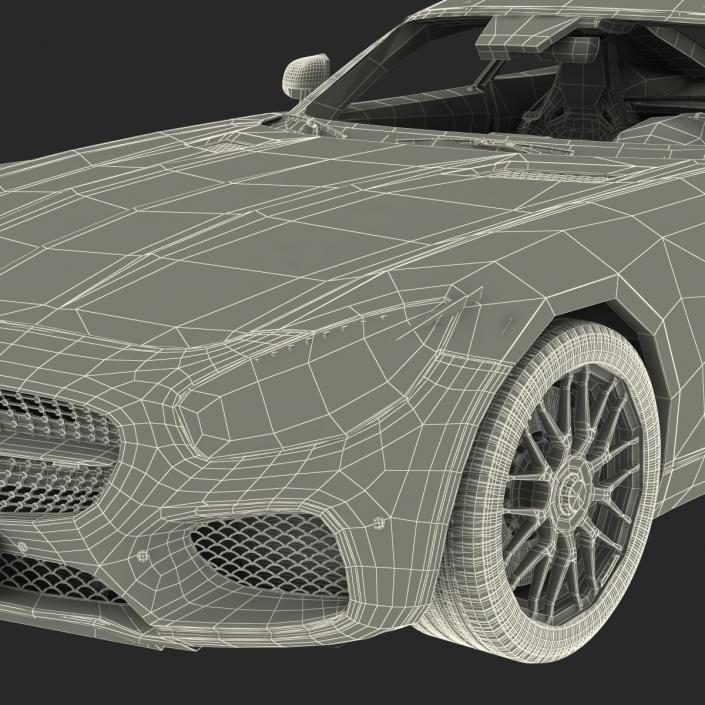 Mercedes Benz AMG GT 2016 Rigged 3D