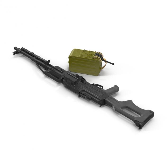 Russian Light Machine Gun Pecheneg 3D model