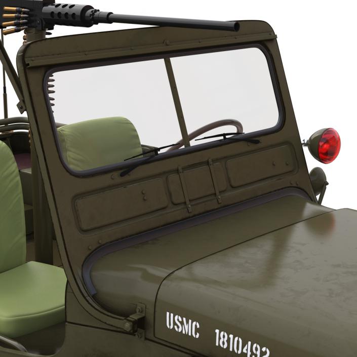 3D Military Jeep Car Willys M38 model