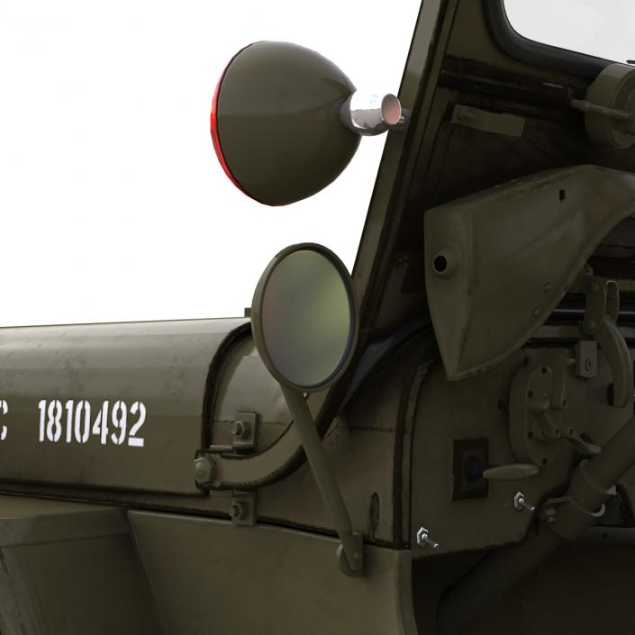 3D Military Jeep Car Willys M38 model