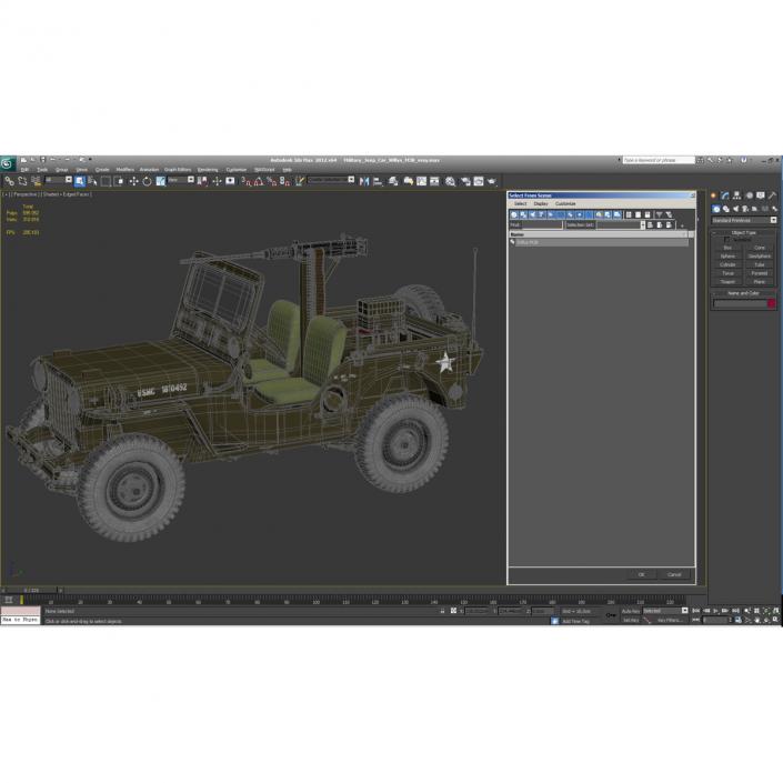 3D Military Jeep Car Willys M38 model