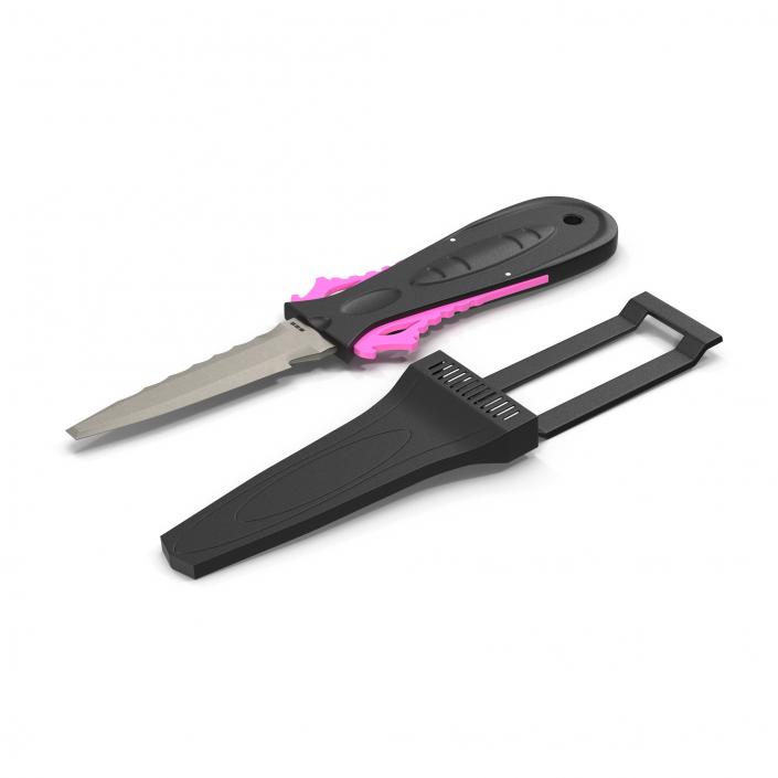 Dive Knife Generic Set 3D