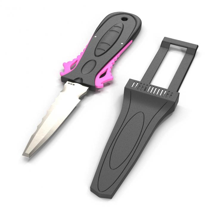 Dive Knife Generic Set 3D