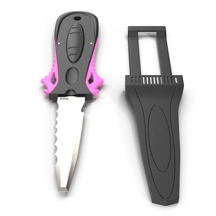 Dive Knife Generic Set 3D