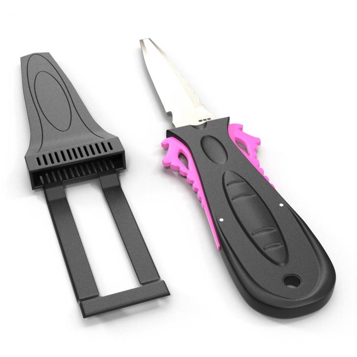 Dive Knife Generic Set 3D