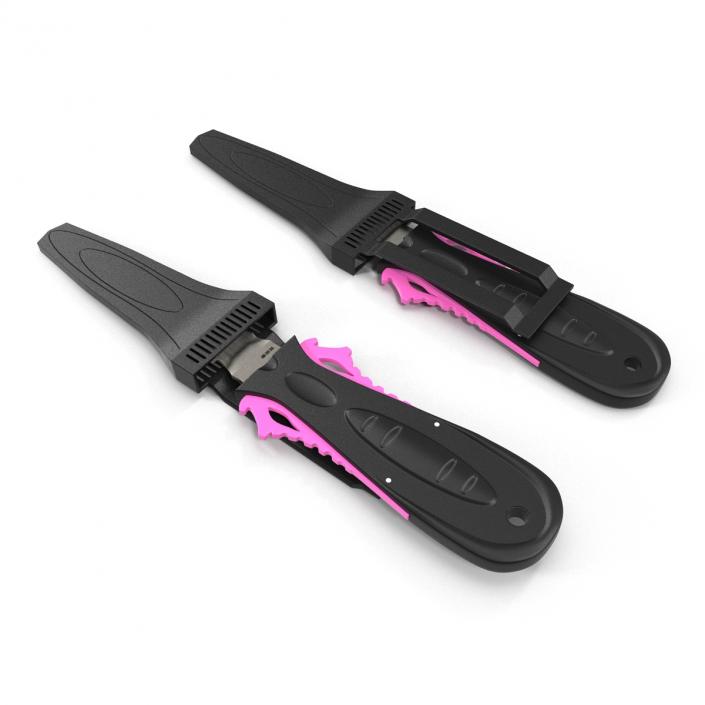 Dive Knife Generic Set 3D