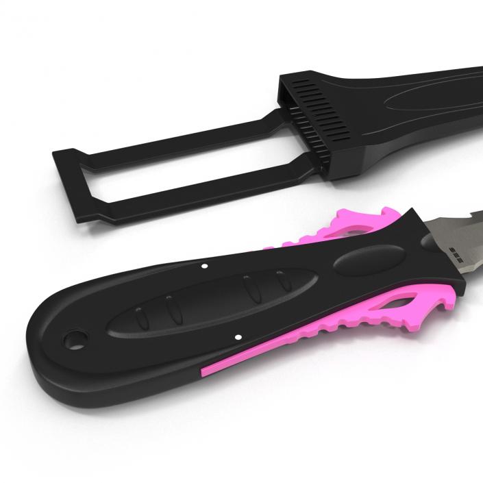 Dive Knife Generic Set 3D