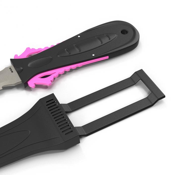 Dive Knife Generic Set 3D