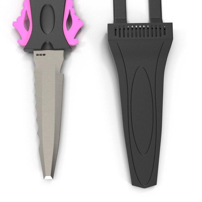 Dive Knife Generic Set 3D