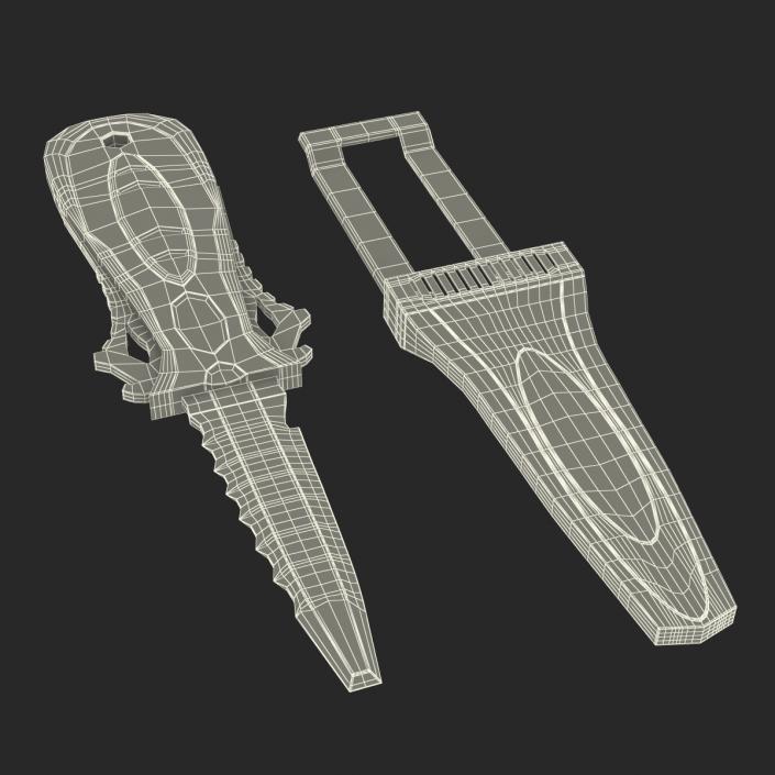 Dive Knife Generic Set 3D