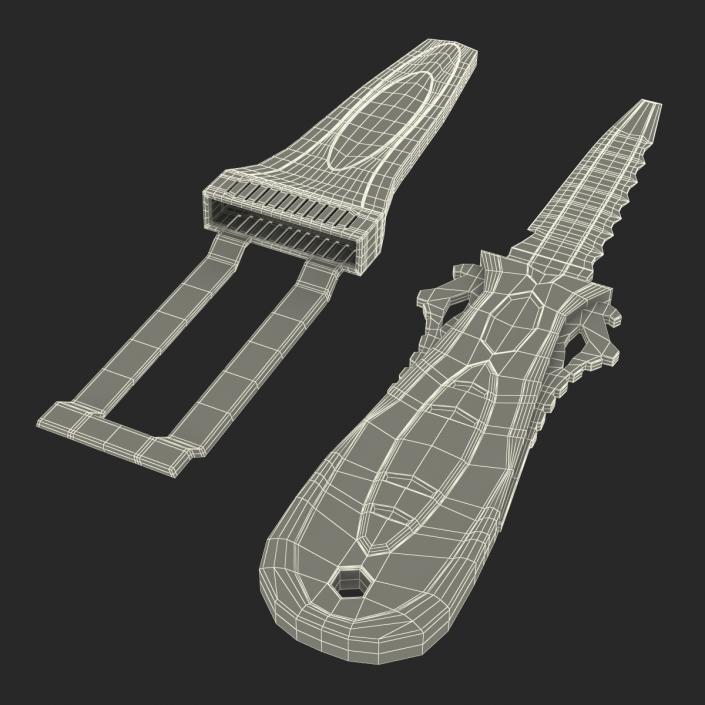 Dive Knife Generic Set 3D