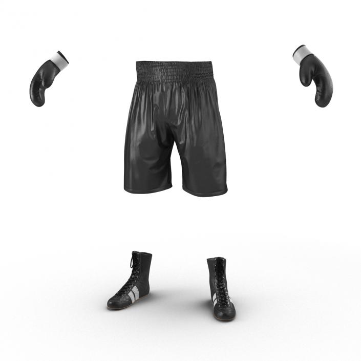 Boxing Gear Black 2 3D model