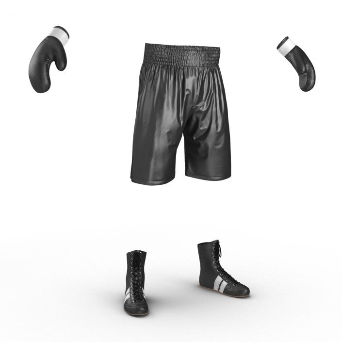 Boxing Gear Black 2 3D model