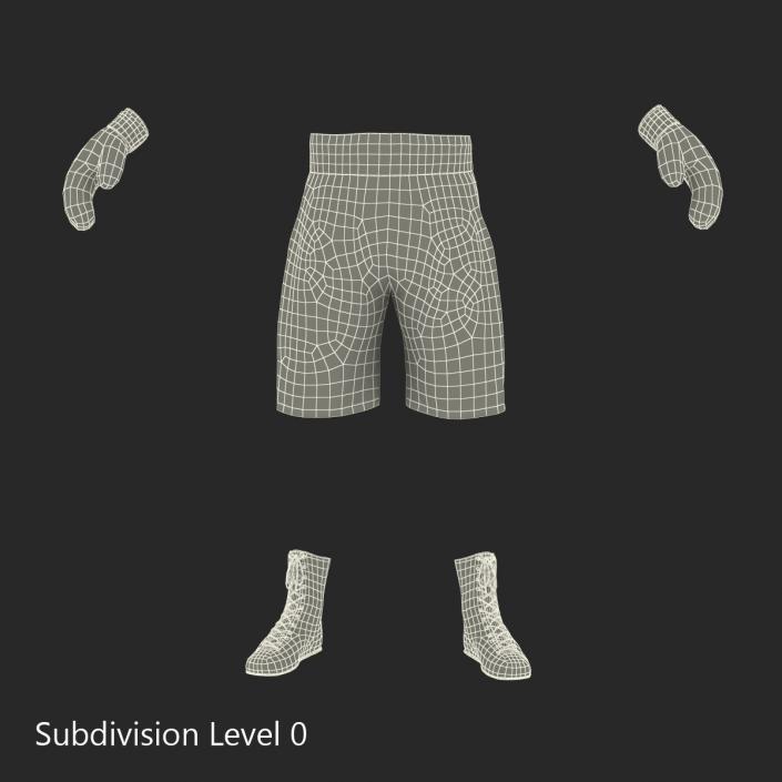 Boxing Gear Black 2 3D model